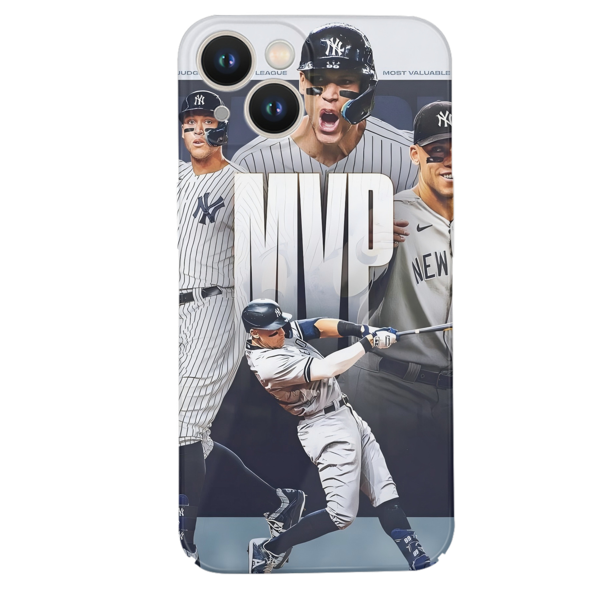 Aaron Judge MVP IPhone 14 Series Full-Cover Hard Case – Shockproof With Raised Camera Protection – Precise Cutouts, Wireless Charging Compatible – Durable, Anti-Yellowing, Easy To Clean